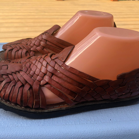 COPY - D Santy Women's  Brown Fisherman Leather Sandals - Picture 1 of 8